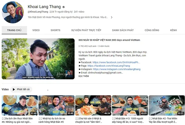 Ảnh chân dung Youtuber Khoai Lang Thang